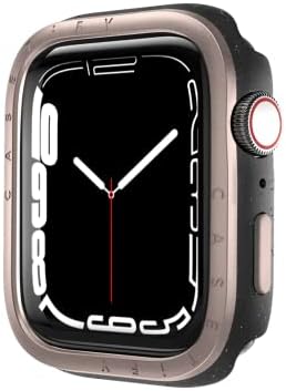 Casetify Impact Watch Case [לוח אלומיניום מוברש] תואם לסדרת Apple Watch 4-6, SE - 44 ממ - שחור